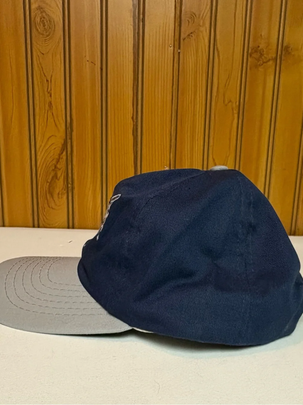 Airborne Embroidered Navy & Gray Cap